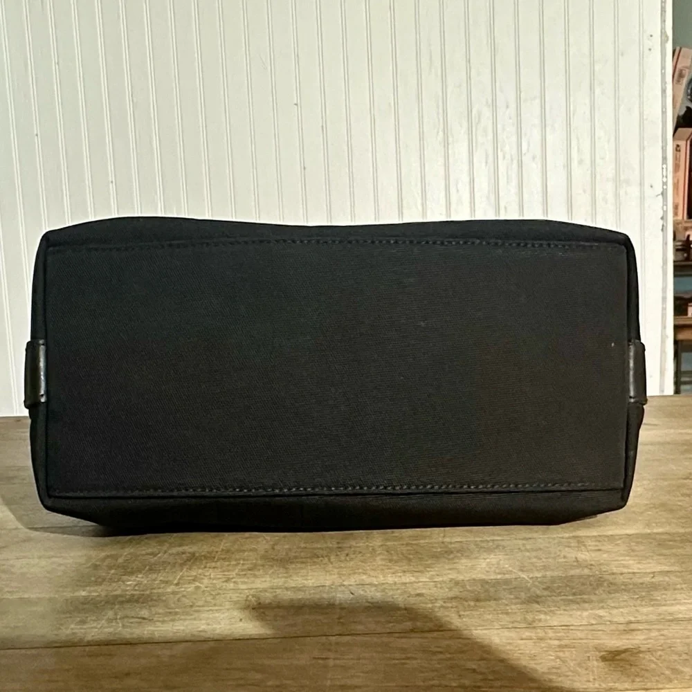 Gucci Vintage Black Nylon & Genuine Leather Hobo Shoulder Bag Purse - Picture 7 of 13